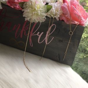 Adjustable Vertical Bar Pendant Necklace